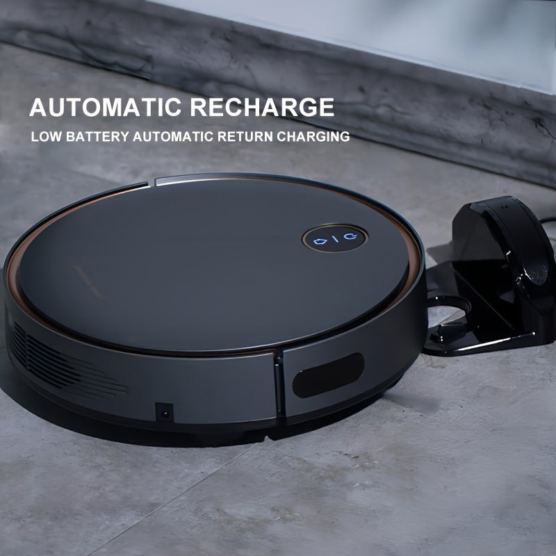 Smart Self-Charging Robot Vacuum Cleaner – 2-in-1 Cleaning for Pet Hair & Hard Floors
