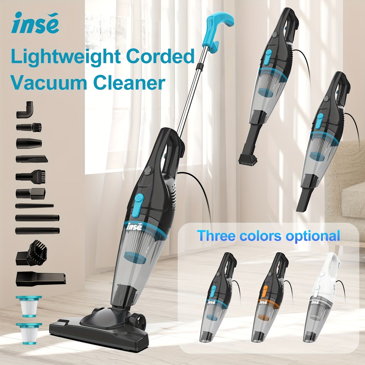 INSE R3s Corded Vacuum Cleaner
