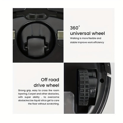 Smart Self-Charging Robot Vacuum Cleaner – 2-in-1 Cleaning for Pet Hair & Hard Floors