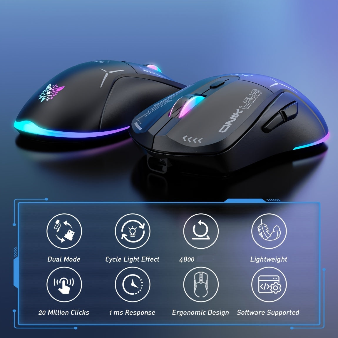 Dual Mode Wired/Wireless Gaming Mouse