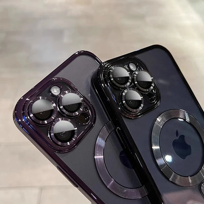 Luxury Magnetic Clear MagSafe Case – Shockproof Protection for iPhone