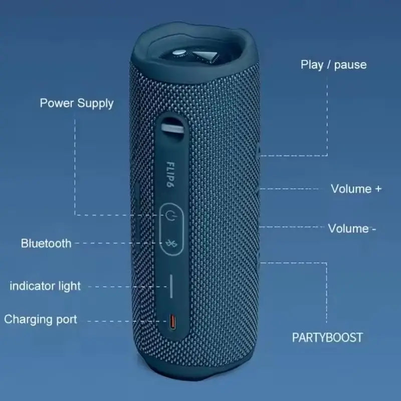 Flip6 Portable Bluetooth Dual Speaker with Subwoofer