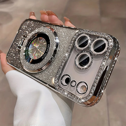 Shiny Rhinestone iPhone Case with Holder Stand