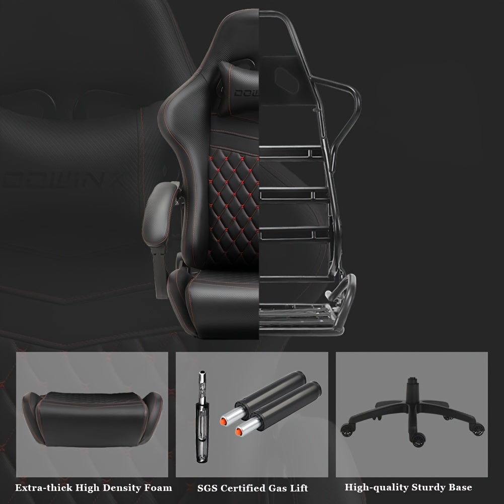 Dowinx Gaming Chair with Massage Lumbar Support