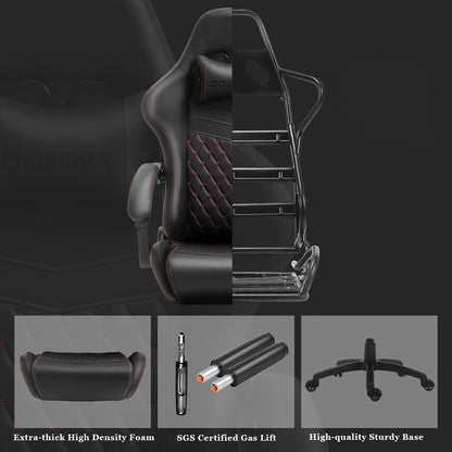 Dowinx Gaming Chair with Massage Lumbar Support