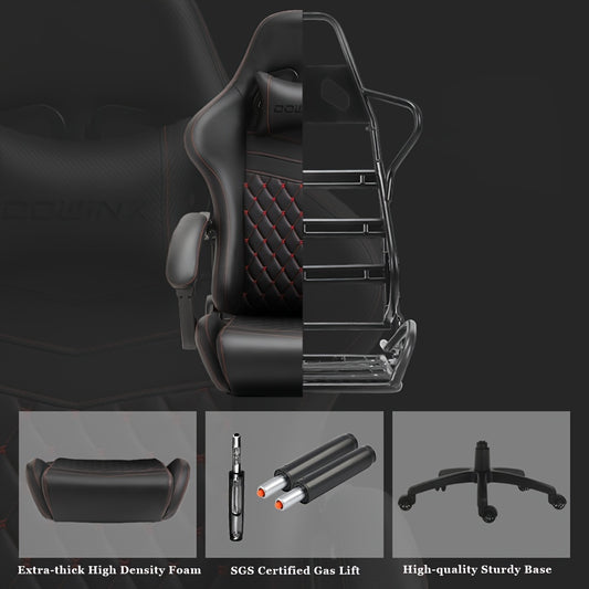 Dowinx Gaming Chair with Massage Lumbar Support