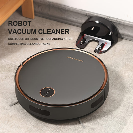 Smart Self-Charging Robot Vacuum Cleaner – 2-in-1 Cleaning for Pet Hair & Hard Floors